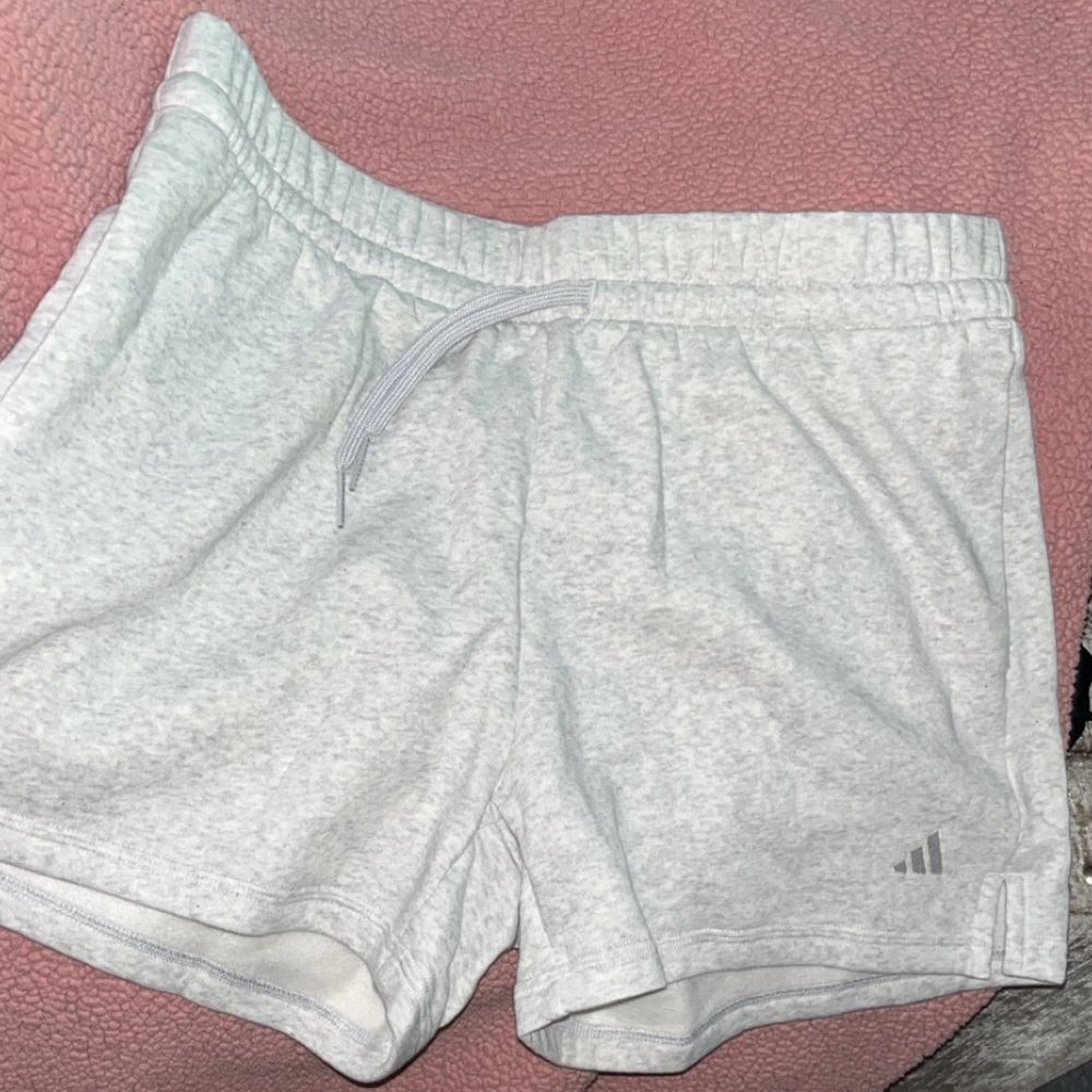 Adidas Women's Light Gray Athletic Shorts